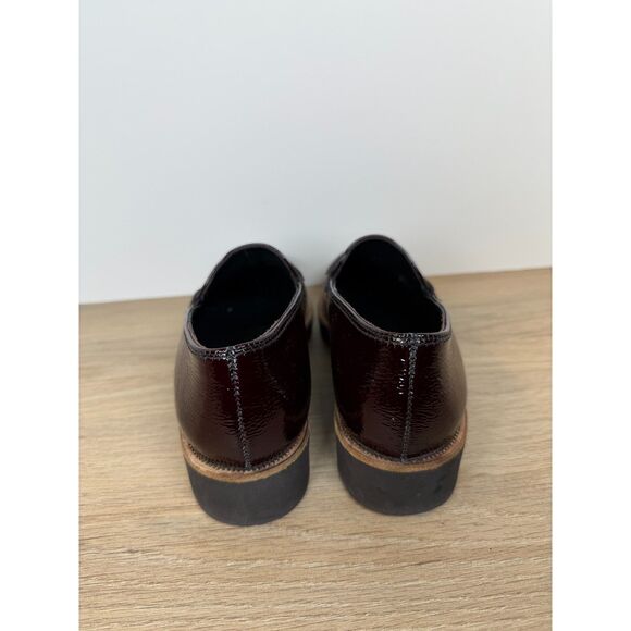 Paul Green Women's Size 6 Brown Natasha Crinkled Leather Slip On Loafers Shoes - Picture 5 of 8